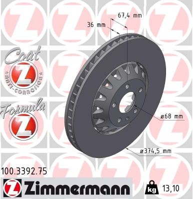 ZIMMERMANN 100.3392.75 EAN: 4250238783626.