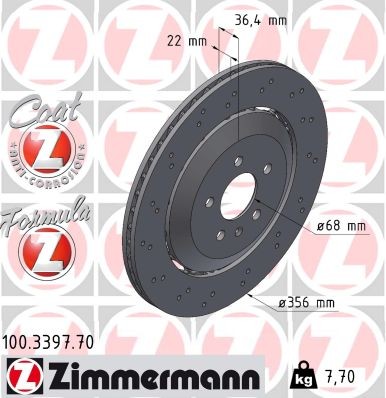 ZIMMERMANN 100.3397.70 EAN: 4250238785361.