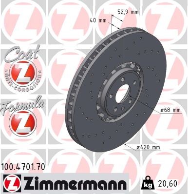 ZIMMERMANN 100.4701.70 EAN: 4250238790310.