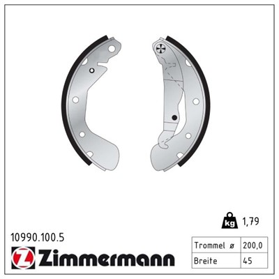 ZIMMERMANN 10990.100.5 EAN: 4250238721260.