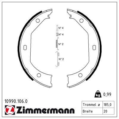 ZIMMERMANN 10990.106.0 EAN: 4250238721819.