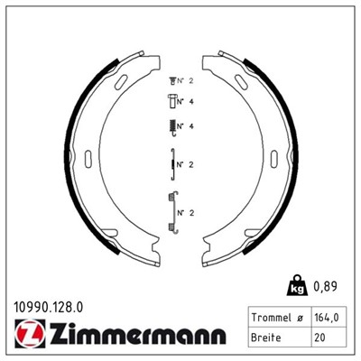 ZIMMERMANN 10990.128.0 EAN: 4250238724018.