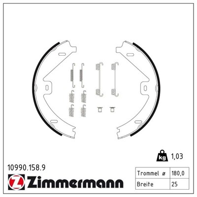 ZIMMERMANN 10990.158.9 EAN: 4250238781387.