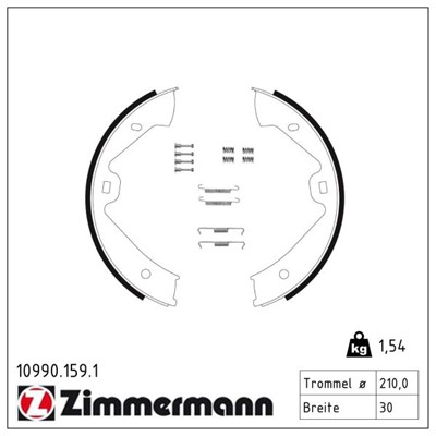 ZIMMERMANN 10990.159.1 EAN: 4250238781400.
