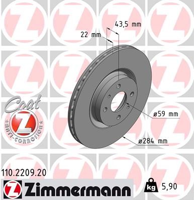 ZIMMERMANN 110.2209.20 EAN: 4250238743804.
