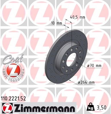 ZIMMERMANN 110.2221.52 EAN: 4250238784371.