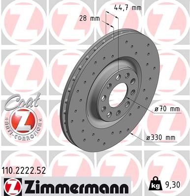 ZIMMERMANN 110.2222.52 EAN: 4250238775836.