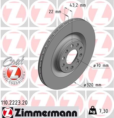ZIMMERMANN 110.2223.20 EAN: 4250238769835.