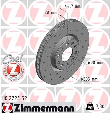ZIMMERMANN 110.2224.52 EAN: 4250238775874.