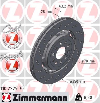 ZIMMERMANN 110.2229.70 EAN: 4250238786566.