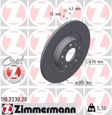 ZIMMERMANN 110.2230.20 EAN: 4250238791645.