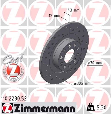 ZIMMERMANN 110.2230.52 EAN: 4250238791652.