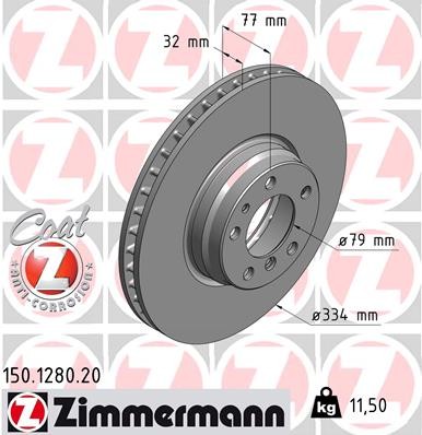 ZIMMERMANN 150.1280.20 EAN: 4250238763987.