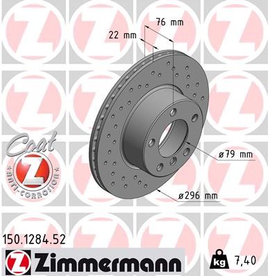 ZIMMERMANN 150.1284.52 EAN: 4250238745600.