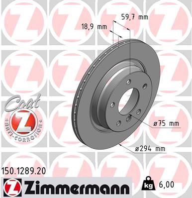 ZIMMERMANN 150.1289.20 EAN: 4250238718437.