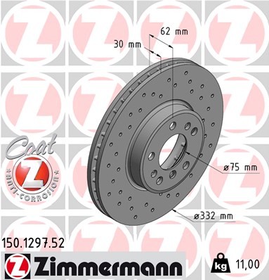 ZIMMERMANN 150.1297.52 EAN: 4250238749509.
