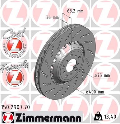 ZIMMERMANN 150.2907.70 EAN: 4250238755302.