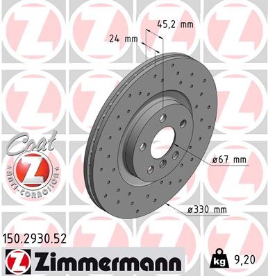 ZIMMERMANN 150.2930.52 EAN: 4250238764816.