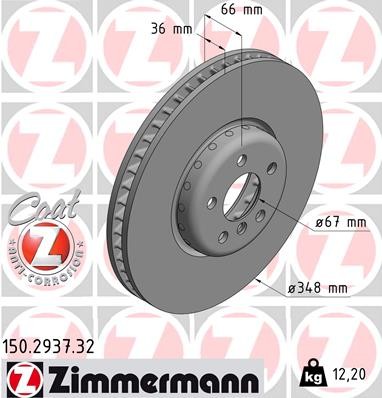 ZIMMERMANN 150.2937.32 EAN: 4250238776758.