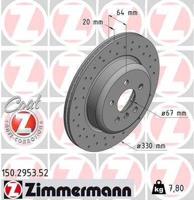 ZIMMERMANN 150.2953.52 EAN: 4250238776666.