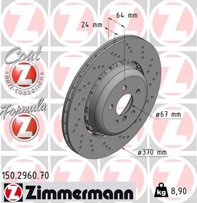 ZIMMERMANN 150.2960.70 EAN: 4250238780366.