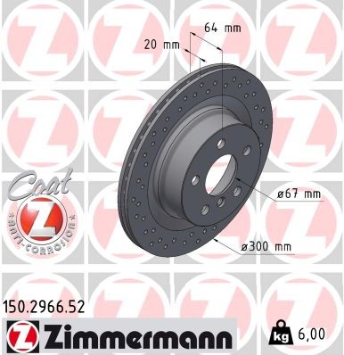 ZIMMERMANN 150.2966.52 EAN: 4250238782964.