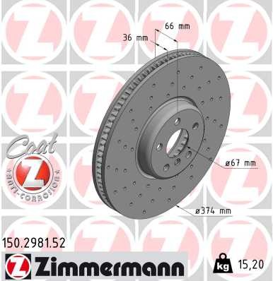 ZIMMERMANN 150.2981.52 EAN: 4250238784036.