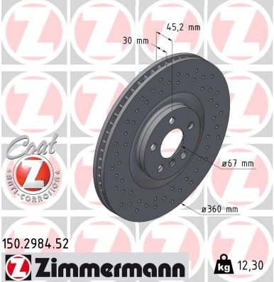 ZIMMERMANN 150.2984.52 EAN: 4250238787501.