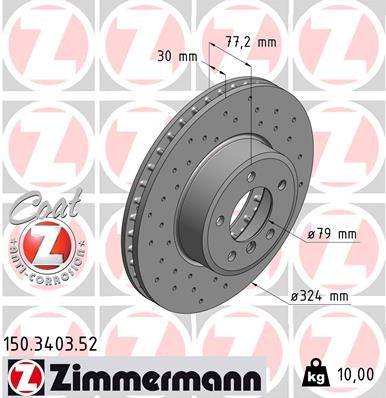 ZIMMERMANN 150.3403.52 EAN: 4250238746317.