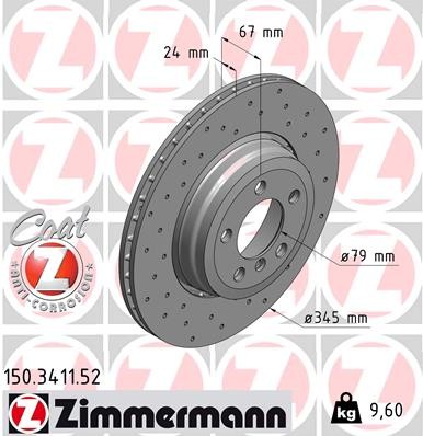 ZIMMERMANN 150.3411.52 EAN: 4250238747246.