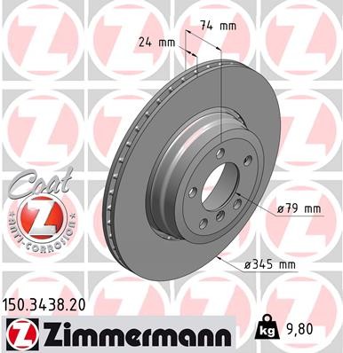 ZIMMERMANN 150.3438.20 EAN: 4250238720881.