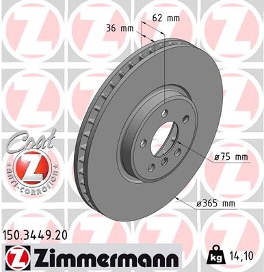 ZIMMERMANN 150.3449.20 EAN: 4250238720645.