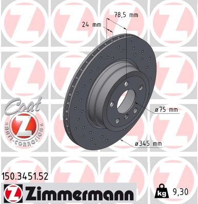 ZIMMERMANN 150.3451.52 EAN: 4250238747314.