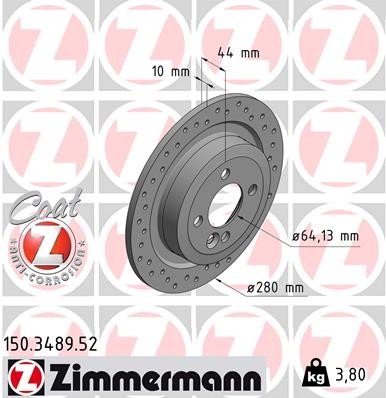 ZIMMERMANN 150.3489.52 EAN: 4250238780274.