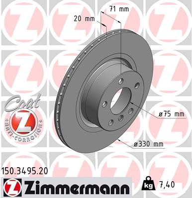 ZIMMERMANN 150.3495.20 EAN: 4250238753193.