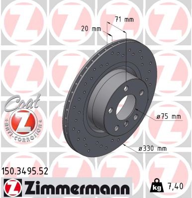 ZIMMERMANN 150.3495.52 EAN: 4250238758822.