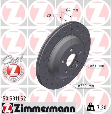 ZIMMERMANN 150.5811.52 EAN: 4250238792598.