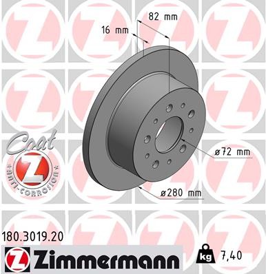 ZIMMERMANN 180.3019.20 EAN: 4250238762218.