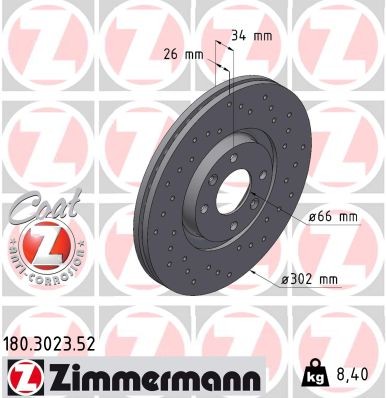 ZIMMERMANN 180.3023.52 EAN: 4250238751236.