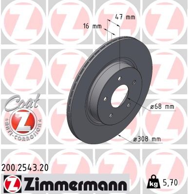 ZIMMERMANN 200.2543.20 EAN: 4250238785286.