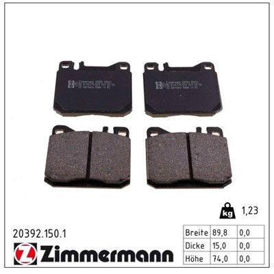 ZIMMERMANN 20392.150.1 Číslo výrobce: 20392. EAN: 4250238729204.
