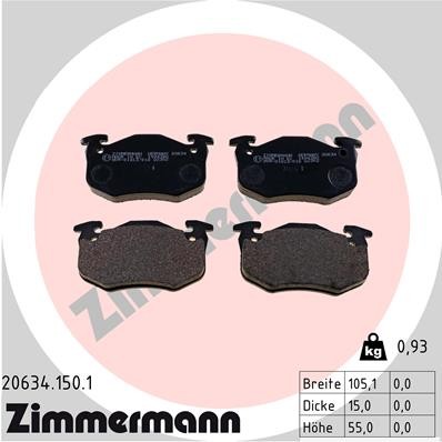 ZIMMERMANN 20634.150.1 Číslo výrobce: 20634. EAN: 4250238729532.
