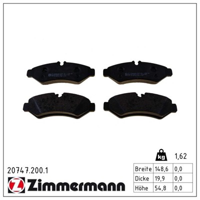 ZIMMERMANN 20747.200.1 Číslo výrobce: 20747. EAN: 4250238784814.