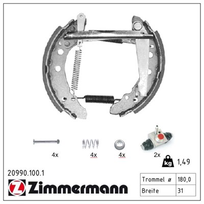 ZIMMERMANN 20990.100.1 EAN: 4250238730606.
