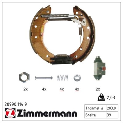 ZIMMERMANN 20990.114.9 EAN: 4250238732082.