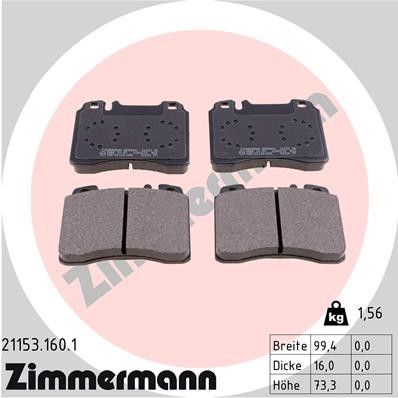 ZIMMERMANN 21153.160.1 Číslo výrobce: 21154. EAN: 4250238733744.