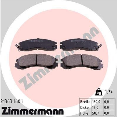 ZIMMERMANN 21363.160.1 Číslo výrobce: 21363. EAN: 4250238734505.