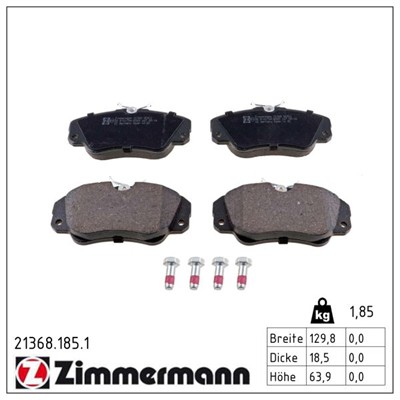 ZIMMERMANN 21368.185.1 Číslo výrobce: 21368. EAN: 4250238734536.
