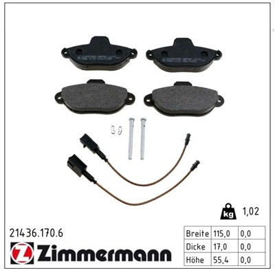 ZIMMERMANN 21436.170.6 Číslo výrobce: 21436. EAN: 4250238761334.