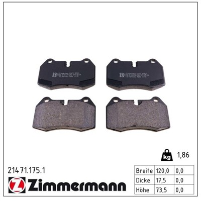 ZIMMERMANN 21471.175.1 Číslo výrobce: 21471. EAN: 4250238734857.